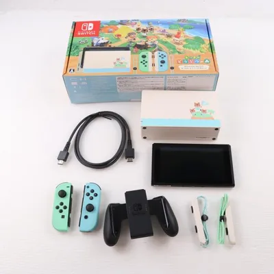 『中古即納』{Switch} (本体)(ソフト無し) Nintendo Switch(ニンテンドースイッチ) あつまれ どうぶつの森セット 任天堂(HAD-S-KEAGC)(20200320)