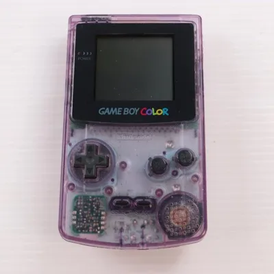 『中古即納』{GB} (本体) GAMEBOY COLOR(ゲームボーイカラー) クリアパープル 任天堂(CGB-001)(19981021)