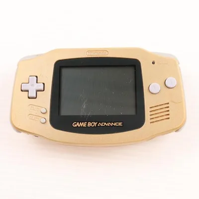 『中古即納』{GBA} (本体) GAMEBOY ADVANCE(ゲームボーイアドバンス) ゴールド 任天堂(AGB-S-DA)(20020927)
