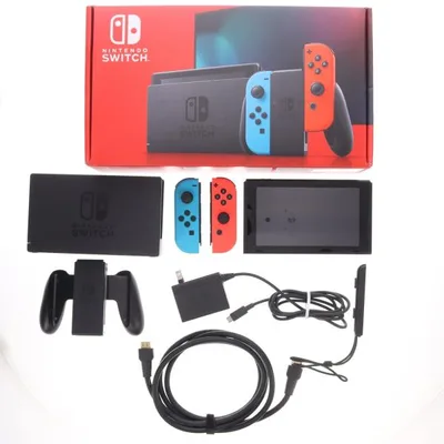 เครื่องเกม Nintendo Switch มือสอง Joy-Con สีน้ำเงินนีออน/แดงนีออน (HAD-S-KABAA)