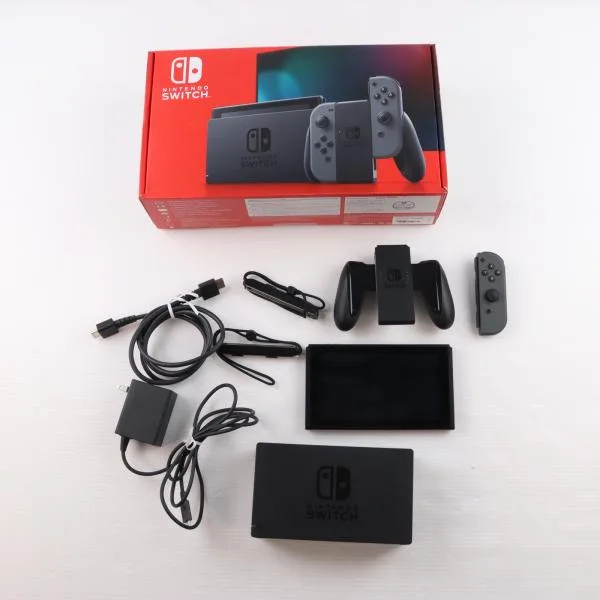 『中古即納』{Switch} (本体) Nintendo Switch(ニンテンドースイッチ) Joy-Con(L)/R グレー 任天堂(HAD-S-KAAAA)(20190830)