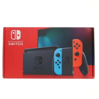 『中古即納』{Switch} (本体) Nintendo Switch(ニンテンドースイッチ) Joy-Con(L) ネオンブルー/(R) ネオンレッド 任天堂(HAD-S-KABAA)(20190830)