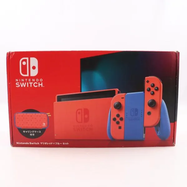 『中古即納』{Switch} (本体) Nintendo Switch(ニンテンドースイッチ) マリオレッド×ブルー セット 任天堂(HAD-S-RAAAF)(20210212)