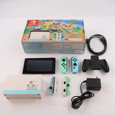 『中古即納』{Switch} (本体)(ソフト無し) Nintendo Switch(ニンテンドースイッチ) あつまれ どうぶつの森セット 任天堂(HAD-S-KEAGC)(20200320)
