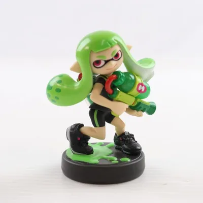 『中古即納』{ACC}{Switch} amiibo(アミーボ) ガール【ライムグリーン】(スプラトゥーンシリーズ) 任天堂(NVL-C-AEAF)(20160707)