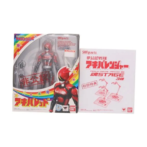 『中古即納』{FIG} 初回特典付属 S.H.Figuarts(フィギュアーツ) アキバレッド 非公認戦隊アキバレンジャー 可動フィギュア(20120630)