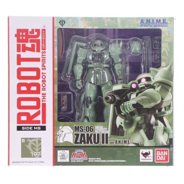 『中古即納』{FIG} ROBOT魂(SIDE MS) MS-06 量産型ザク ver. A.N.I.M.E. 機動戦士ガンダム 完成品 可動フィギュア バンダイ(20160520)