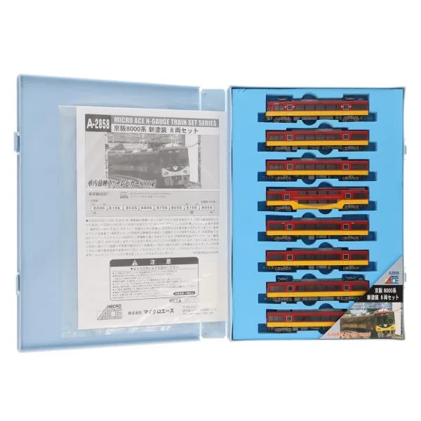 『中古即納』{RWM} A2858 京阪8000系 新塗装 8両セット(動力付き) Nゲージ 鉄道模型 MICRO ACE(マイクロエース)(20131031)