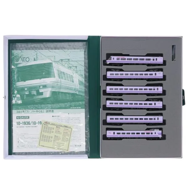 『中古即納』{RWM} 10-1936 381系「スーパーやくも」(パノラマ編成) 6両セット(動力付き) Nゲージ 鉄道模型 KATO(カトー)(20241221)