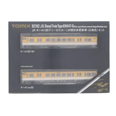 『中古即納』{RWM} 92182 JR キハ47-0形 ディーゼルカー(JR西日本更新車・広島色)セット(2両)(動力付き) Nゲージ 鉄道模型 TOMIX(トミックス)(20130831)
