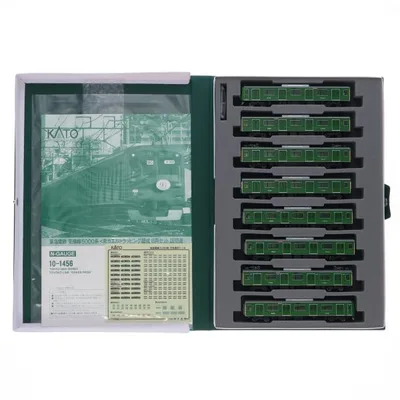 『中古即納』{RWM} 10-1456 特別企画品 東急電鉄 東横線 5000系 青ガエル ラッピング編成 8両セット(動力付き) Nゲージ 鉄道模型 KATO(カトー)(20180708)