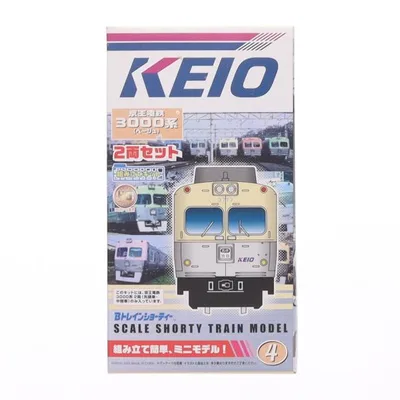 『中古即納』{RWM} Bトレインショーティー 京王電鉄 3000系(ベージュ) 2両セット 組み立てキット Nゲージ 鉄道模型 バンダイ(20040930)