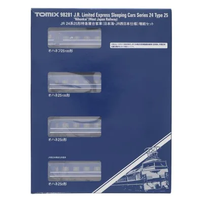 『中古即納』{RWM} 98281 JR 24系25形特急寝台客車(日本海・JR西日本仕様)増結セット(4両)(動力無し) Nゲージ 鉄道模型 TOMIX(トミックス)(20180331)