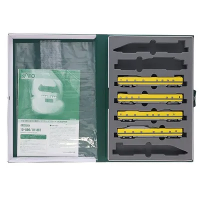 『中古即納』{RWM} (再販) 10-897 923形3000番台「ドクターイエロー」 4両増結セット(動力無し) Nゲージ 鉄道模型 KATO(カトー)(20190907)
