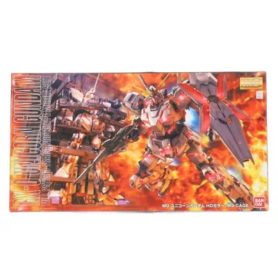 『中古即納』{PTM} MG 1/100 RX-0 ユニコーンガンダム HDカラー+MS CAGE 機動戦士ガンダムUC(ユニコーン) プラモデル(0162052) バンダイ(20100312)