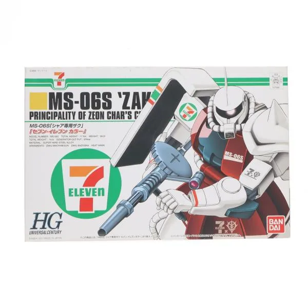 『中古即納』{PTM} HGUC 1/144 MS-06S シャア専用ザク セブン-イレブンカラー 機動戦士ガンダム プラモデル(1751569) バンダイ(20110930)