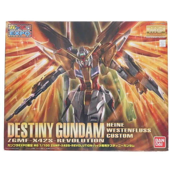 『中古即納』{PTM} ガンプラEXPO限定 MG 1/100 ハイネ専用 デスティニーガンダム 機動戦士ガンダムSEED DESTINY プラモデル(0165315) バンダイ(20100831)