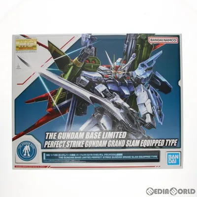 『中古即納』{PTM} ガンダムベース限定 MG 1/100 パーフェクトストライクガンダム グランドスラム装備型 ガンダムSEED プラモデル バンダイスピリッツ(20220806)