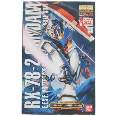『中古即納』{PTM} MG 1/100 RX-78-2ガンダム Ver2.0 スペシャルクリア外装パーツ付 ガンプラ30周年企画 機動戦士ガンダム プラモデル バンダイ(19991231)