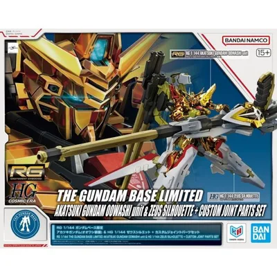 『中古即納』{PTM} RG 1/144 アカツキガンダム(オオワシ装備)&HG ゼウスシルエット+カスタムジョイントパーツSET プラモデル バンダイスピリッツ(20260808)