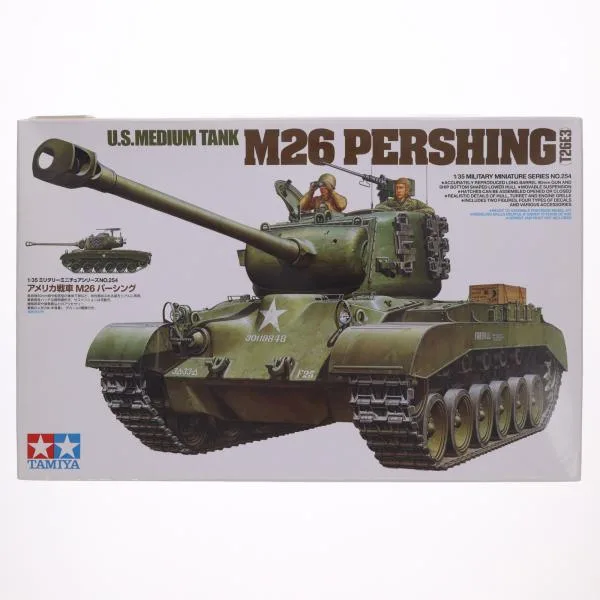 『中古即納』{PTM} ミリタリーミニチュアシリーズ 1/35 MM アメリカ戦車 M26パーシング プラモデル(35254) タミヤ(19991231)
