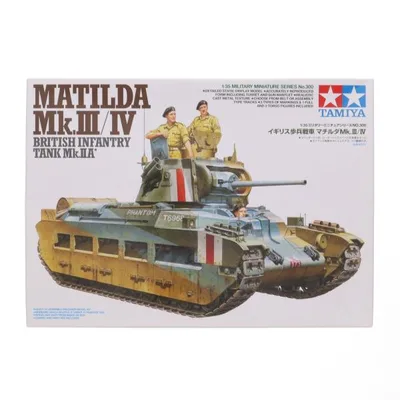 『中古即納』{PTM} ミリタリーミニチュアシリーズ No.300 1/35 イギリス歩兵戦車 マチルダ Mk.III/IV プラモデル(35300) タミヤ(20090731)