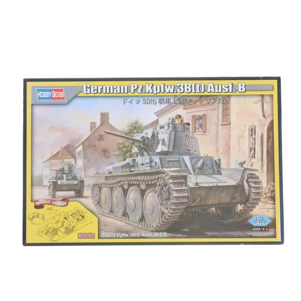 『中古即納』{PTM} ファイティングヴィークルシリーズ 1/35 ドイツ38(t) 戦車B型インテリア付き プラモデル(80141) HOBBY BOSS(ホビーボス)(20160907)
