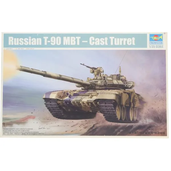 『中古即納』{PTM} 1/35 ロシア連邦軍 T-90A主力戦車 『鋳造砲塔』 プラモデル(05560) TRUMPETER(トランペッター)(20130924)