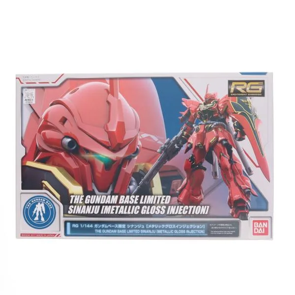『中古即納』{PTM} ガンダムベース限定 RG 1/144 MSN-06S シナンジュ メタリックグロスインジェクション 機動戦士ガンダムUC プラモデル バンダ(20170826)