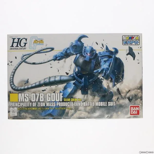 『中古即納』{PTM} ガンプラEXPO限定 HGUC 1/144 MS-07B グフ クリアカラーVer. 機動戦士ガンダム プラモデル(0211957) バンダイ(20161119)