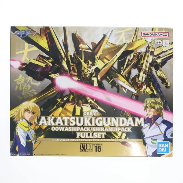 『中古即納』{PTM} 1/100 ORB-01 アカツキガンダム(オオワシ/シラヌイパックフルセット) 機動戦士ガンダムSEED DESTINY プラモデル BSP(20190215)