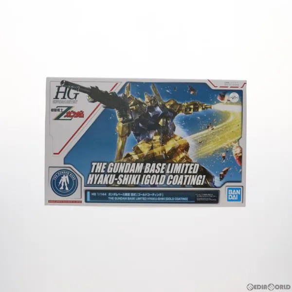 "Used Immediate Delivery" {PTM} Gundam Base Limited HG 1/144 MSN-00100 Hyakushiki Gold Coating Mobile Suit Z Gundam Plastic Model (5055501) Bandai Spirits (20181026)