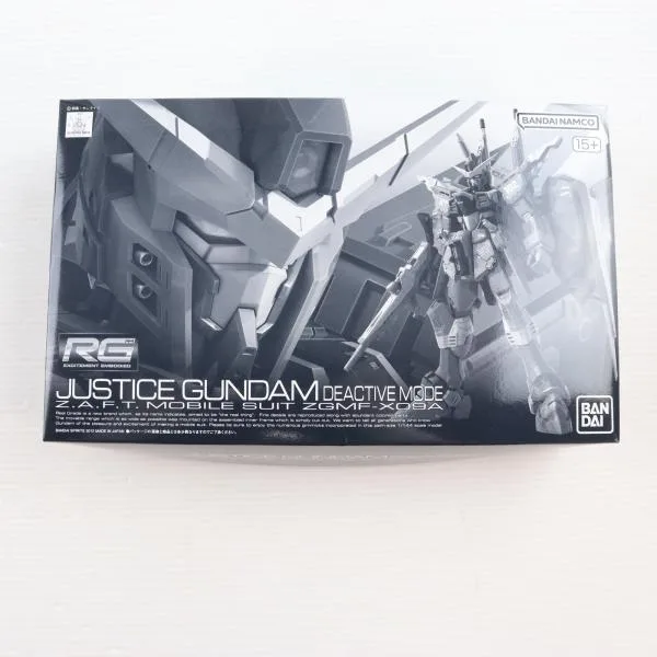 『中古即納』{PTM} プレバン限定 RG 1/144 ZGMF-X09A ジャスティスガンダム ディアクティブモード ガンダムSEED プラモデル バンダイスピリッツ(20260618)