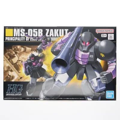 『中古即納』{PTM} (再々販) HGUC 1/144 MS-05B ザクI 黒い三連星仕様 機動戦士ガンダム プラモデル(5060661) バンダイスピリッツ(20261001)