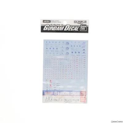 『中古即納』{PTM} ガンダムデカール No.76 HGUC 1/144 RX-0 ユニコーンガンダム用 機動戦士ガンダムUC プラモデル用アクセサリ バンダイ(20161217)