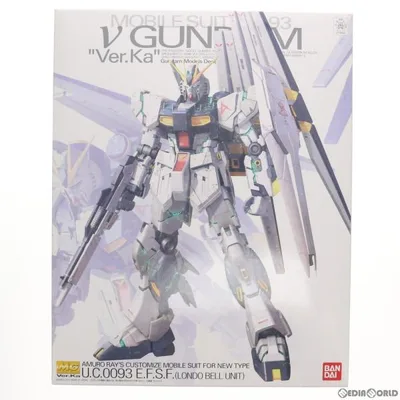 "Used Immediate Delivery" {PTM} No Premium Decal MG 1/100 RX-93 ν Gundam Ver.Ka Mobile Suit Gundam Char's Counterattack Plastic Model (0178604) Bandai (20180321)