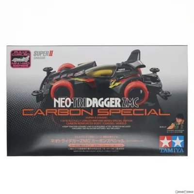 『中古即納』{PTM} フルカウルミニ四駆シリーズ 1/32 ネオトライダガーZMC カーボンスペシャル スーパーIIシャーシ 特別企画 プラモデル タミヤ(20190809)