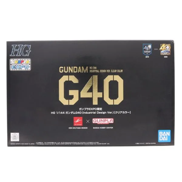 『中古即納』{PTM} ガンプラEXPO限定 HG 1/144 RX-78-2 ガンダムG40 Industrial Design Ver.(クリアカラー) 機動戦士ガンダム プラモデル BSP(20201112)