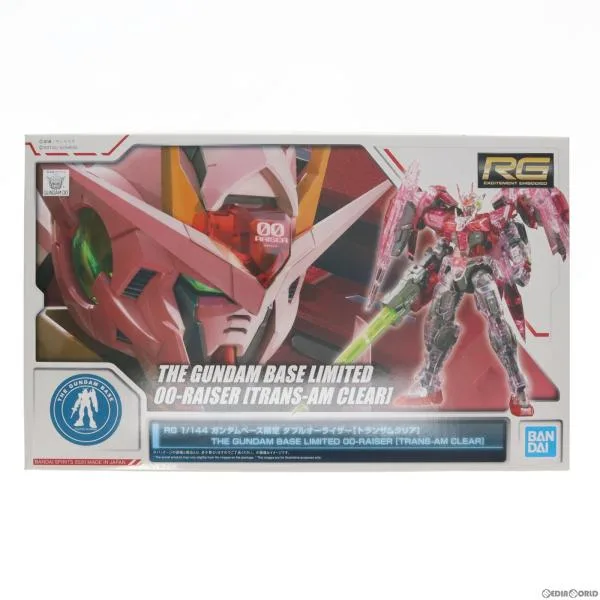 『中古即納』{PTM} ガンダムベース限定 RG 1/144 GN-0000+GNR-010 ダブルオーライザー(トランザムクリア) プラモデル バンダイスピリッツ(20201112)