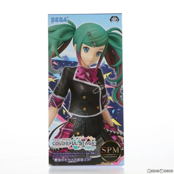 『中古即納』{FIG} 教室のセカイの初音ミク プロジェクトセカイ カラフルステージ! feat.初音ミク スーパープレミアムフィギュア プライズ セガ(20211220)