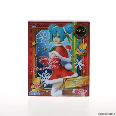 『中古即納』{FIG} 初音ミク クリスマス2021 キャラクター・ボーカル・シリーズ01 初音ミク スーパープレミアムフィギュア プライズ セガ(20211120)