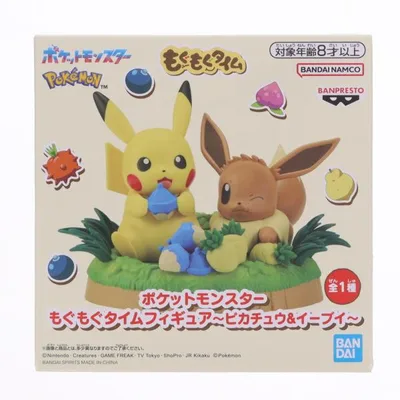 『中古即納』{FIG} ピカチュウ&イーブイ ポケモン もぐもぐタイムフィギュア プライズ バンプレスト(20260527)