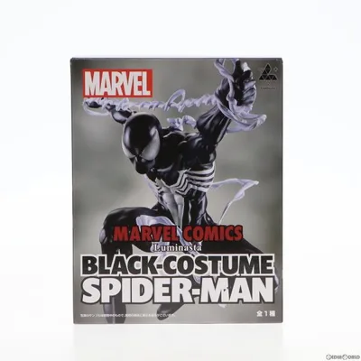 『中古即納』{FIG} ブラックコスチューム スパイダーマン MARVEL COMICS Luminasta フィギュア プライズ セガ(20231130)
