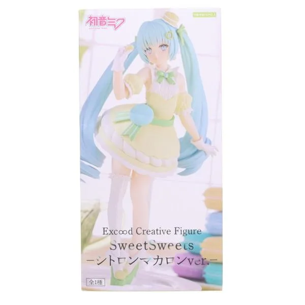 『中古即納』{FIG} 初音ミク Exc∞d Creative Figure SweetSweets-シトロンマカロンver.- フィギュア プライズ フリュー(20240420)