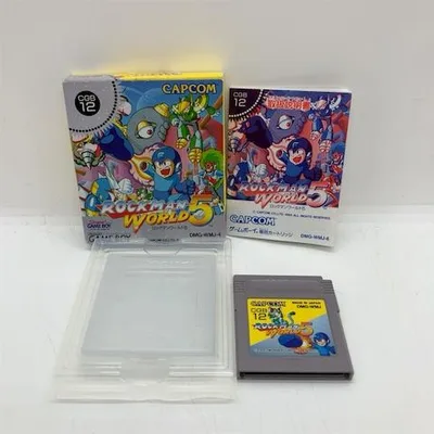 ロックマンワールド5/ゲームボーイ(GB)/中古/箱・説明書あり