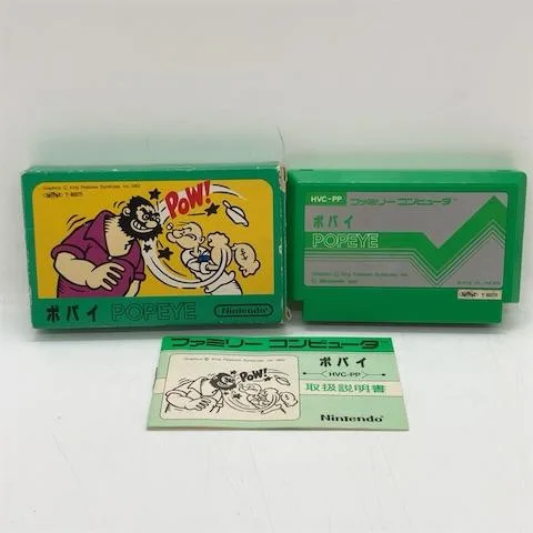 ポパイ/ファミコン(FC)/中古/箱・説明書あり