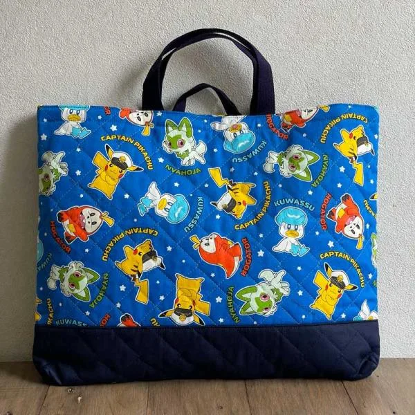 ポケモン ポケットモンスター キャプテン柄 入園 入学 通園 通学 レッスンバッグ(大)ループ付き(POKEMON ピカチュウ キャラクター)CG-3662-1A