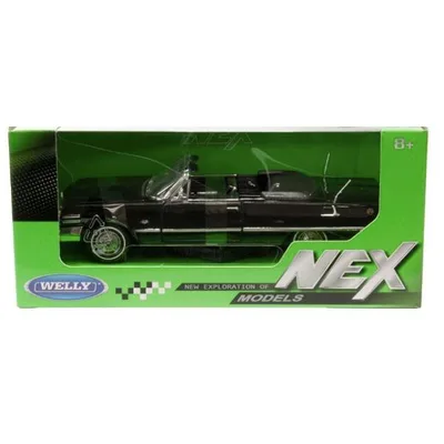 ミニカー 1963 CHEVROLET IMPALA CONVERTIBLE Black 1/24 WELLY NEX シボレー インパラ ウェリー クラシック アメリカン雑貨 インテリア プレゼント インテリア