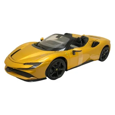 ミニカー Ferrari SF90 spider gold 1/18 MAISTO【全国送料無料】 フェラーリ スパイダー イエロー ゴールド マイスト イタリア車 スーパーカー ハイブリッド