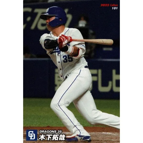 美品)101 中日ドラゴンズ 木下拓哉 / プロ野球チップスカード 2022 第2弾 中古 トレカ